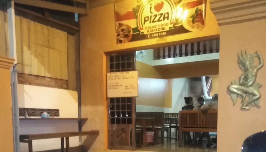 I love pizza italian food koh kong, cambodia