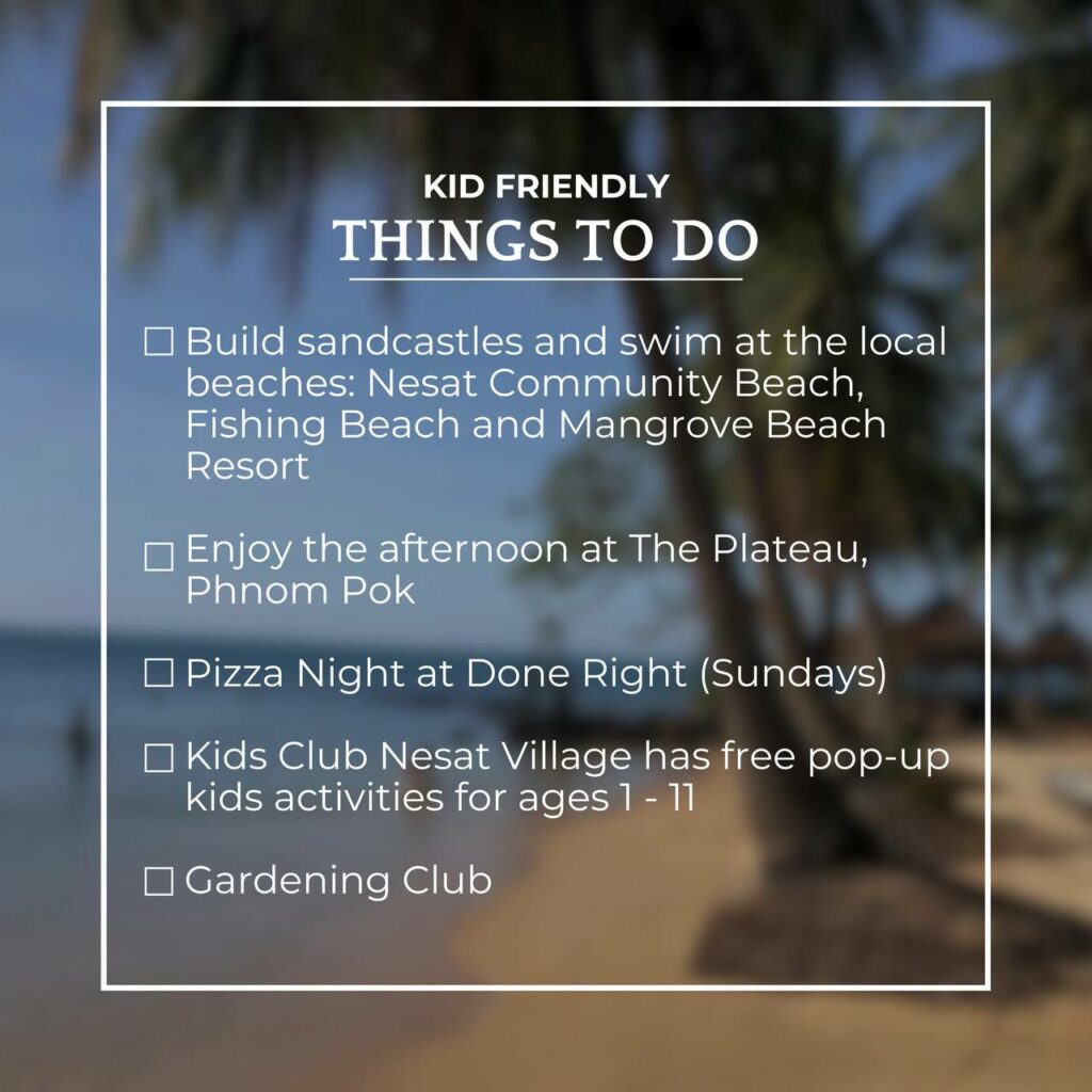 kid friendly things to do at nesat village